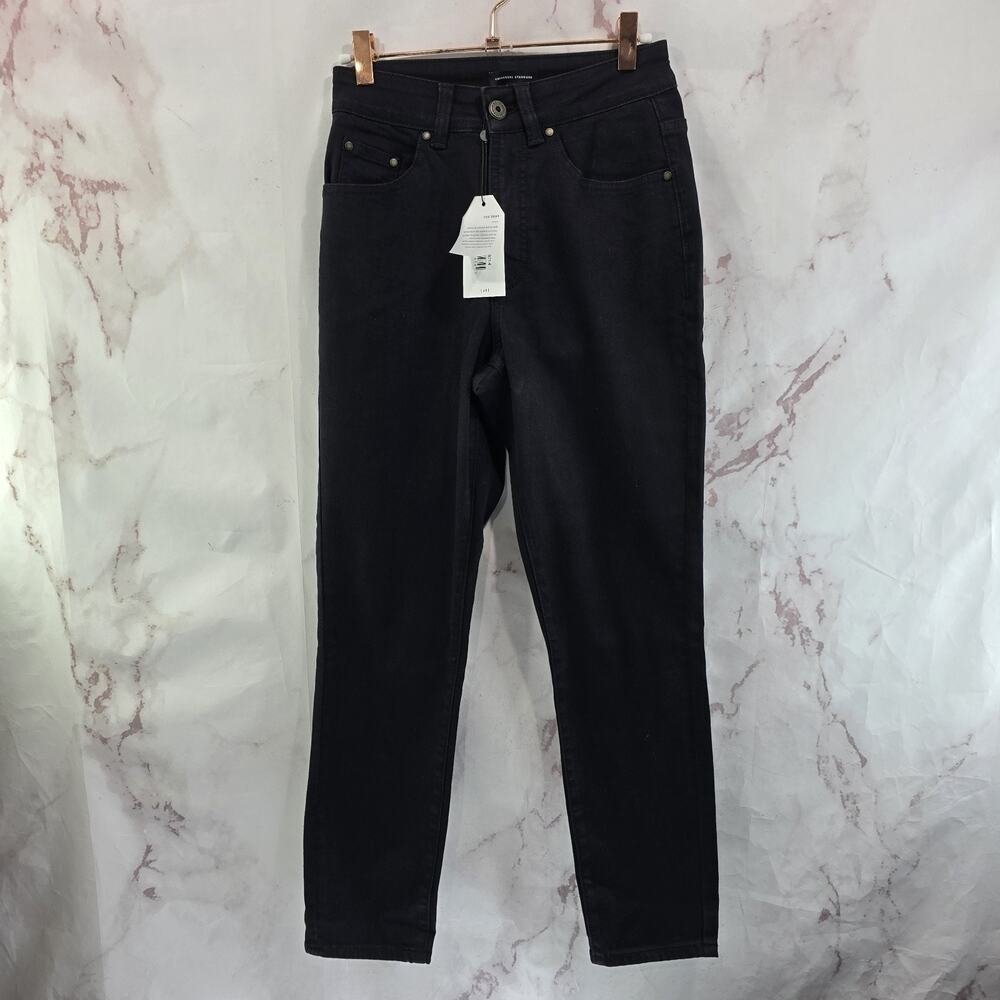 Universal Standard Jeans Womens 4 27 X 27 True Black High Rise Crop Skinny Denim